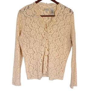 Emma James Lace Blouse beaded